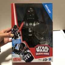 Star Wars Galactic Heroes Mega Mighties Darth Vader 10&quot; Figure Lightsaber Sealed - £10.60 GBP