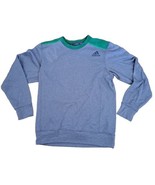 Adidas Climawarm Fleece Shirt Sweatshirt Warmup Gray w Green Trim Size M... - £10.52 GBP