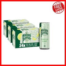 Gourmet Lime Flavored Sparkling Water - 0 Calorie Delight, 3 Pack of 8 Cans - $29.09