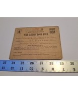 Home Treasure 255209 War Ration Book Four Coupons Biddeford Maine Donald... - €16,37 EUR
