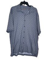 Daniel Cremieux Men&#39;s Shirt Collar Button Short Sleeve Oversized Cotton XXL - £12.41 GBP