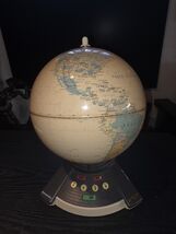 Geosafari World Exploratoy  Electronic Talking Globe Geography Game Triv... - $15.95