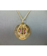 Womens Vintage Estate 14K Yellow Gold Basket Pendant Necklace 11.6g E1613 - $26,384.56 MXN