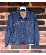 Levis Y2K Distressed 2XL Denim Jacket XXL Blue Large Trucker Jean 72334-... - $46.39