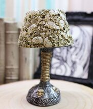 Ebros Day Of The Dead Ossuary Skull Heaps Mini LED Color Changing Table ... - $31.99