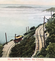 c1900 Mount Lowe Railway Above The Clouds Postcard Color Lithograph - £7.46 GBP