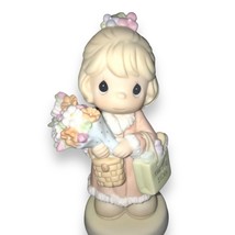2002 Precious Moments Figurine It&#39;s Time to Bless Your Own Day Girl With... - $21.78