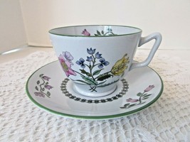 SPODE FINE STONE CHINA TEACUP &amp; SAUCER SUMMER PALACE W150 ENGLAND - $241.17 MXN