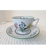 SPODE FINE STONE CHINA TEACUP &amp; SAUCER SUMMER PALACE W150 ENGLAND - $233.29 MXN