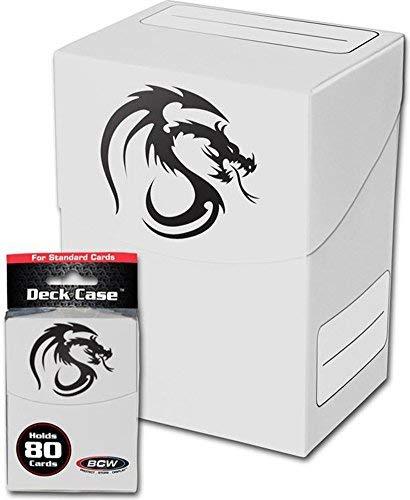 White Trading Card Boxes - Gaming Deck Cases - Each Holds 80 Cards - DC-WHI - (9