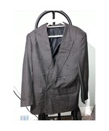 Pierre Balmain Wool Jacket Check Blazer Coat, Brown Black, 40L Chest, Cl... - $69.30
