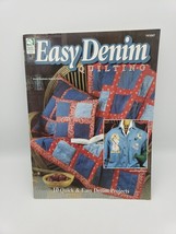 Easy Denim Quilting 10 Quick Easy Patterns Quilts Shirt Christmas Stocking / Hat - £7.32 GBP