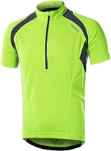 Men&#39;S Half Zipper Cycling Jersey, Short Sleeves, Quick-Dry Breathable Sh... - $37.22