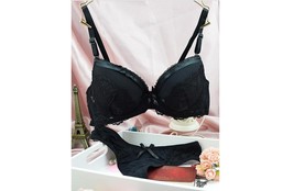 Sexy Lace BLACK Push Up Bra Sets Bra thong Panty Romantic Women&#39;s Underw... - $18.88