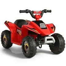 6V Kids Electric ATV 4 Wheels Ride-On Toy-Red - Color: Red - £75.37 GBP