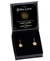 Ear Rings For Military Cousin, Coast Guard Cousin Earring Gifts, Military  - £39.50 GBP