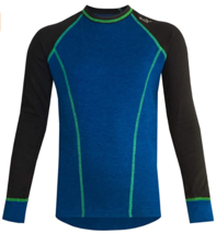 Watson&#39;s Boys Double Layer Thermal Top, Heather Blue/Black Sz S 7-8 NWT - £9.57 GBP