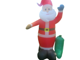 Santa Claus Lighted Inflatable 6 Ft Tall Christmas Yard Decor Electric - £39.57 GBP