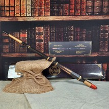 Obelisk Wand By Unique Wands - 13.75&quot;, Topaz Dust, Maple, Harry Potter - $36.47