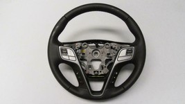 OEM 2016 2017 Hyundai Santa Fe NB1 Brown Leather Steering Wheel 561102WA... - $124.95