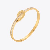 Olives Leaf Bracelet For Women Gold Color Pulseiras Wedding Zircons Bracelets St - £28.84 GBP