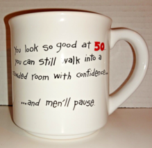 Recycled Paper Greetings Novelty Over 50 Menopause  Men&#39;ll Pause Coffee Mug - £8.35 GBP