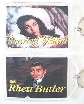 Gone With The Wind Trailer Keychain Key Chain Scarlett O'hara Rhett Butler Rare - £6.38 GBP