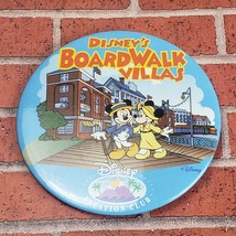 Disney  Boardwalk Villas Vacation Club Mickey Minnie Strolling Button Pi... - £3.95 GBP
