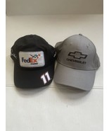 Fedex Racing Danny Hamlin Adjustable Black And Chevy Hat Lot Nascar Auto... - £15.32 GBP