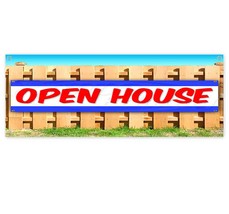 Open House Clearance Banner Advertising Vinyl Flag Sign Inv For Sale Buy Lease - $51.58