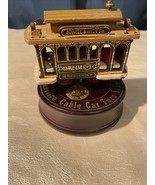 MUSIC BOX:San Francisco Cable Car Music Box Turn Table Wind Up Powell &amp; ... - £11.16 GBP
