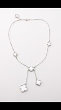 Double Hanging Mother of Pearl Necklace - $100.00