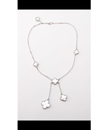Double Hanging Mother of Pearl Necklace - $137.22 CAD