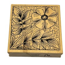 Magenta of Canada NEW Flower Collage Wood Mount Stamp 3.25" x 3" - £7.67 GBP