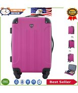 Fuchsia Expandable Hardside Spinner Luggage, 20&quot; Carry-On for Stylish Tr... - $2,101.40 MXN