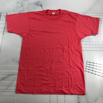 Vintage Screen Stars T Shirt Mens Medium Salmon Paper Thin Poly Blend Blank USA - £43.52 GBP