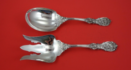 Francis I by Reed and Barton Old Sterling Salad Serving Set not pierced ... - $9,402.55 MXN
