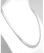Sterling Silver 18&quot; Oval Snake Chain Necklace - $71.12 CAD