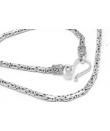 Sterling Silver 18&quot; Borobudur Necklace  Artisan Crafted Oxidized - $64.28 CAD