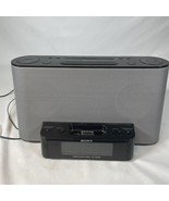Sony ICF-CS10iP AM/FM Dream Machine IPOD Dock BLACK Model w/ AC No Remot... - £10.99 GBP