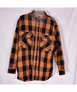 Elkmont Outfitters Men&#39;s Plaid Fleece Lined Warm Shirt Size Large 16-16.5 - $19.92