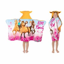 Kids Hooded Bath Towel Wrap 24x50 Spirit Riding Free - $902.23 MXN