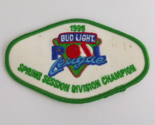 1995 Bud Light Pool League Spring Session Division Champion Patch 2.5&quot; x... - £4.55 GBP