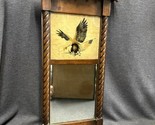 Antique Trumeau American Eagle w/Flag Mirror-early 20th Century-21.5&quot;X 10&quot; - £174.85 GBP