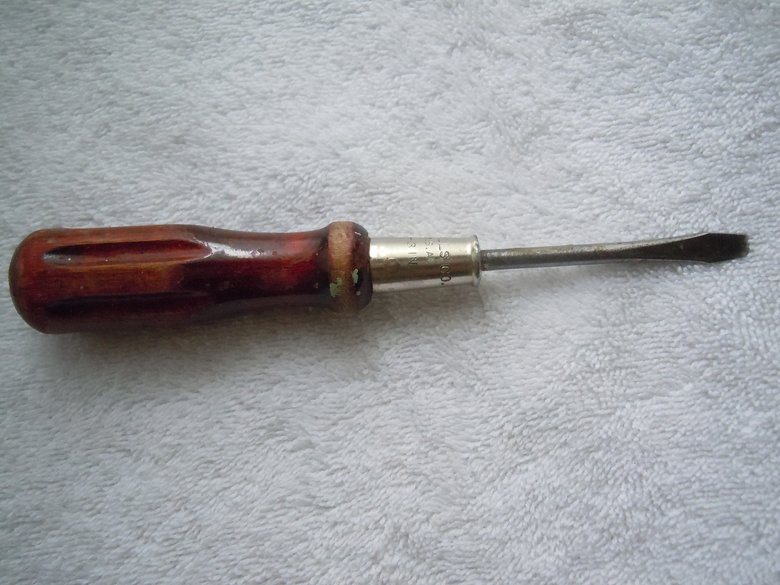Vintage Milers Falls Co. Wood Handled Flat Head Screwdriver - $6.99