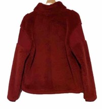 Victoria&#39;s Secret Rosa Comodo Opaco Pile Granata Mezza Zip Sherpa Pullover XL - £21.62 GBP