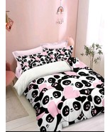 3 pieces set duvet cover with pillow cases, bedroom set,panda duvet cover  - $45.00