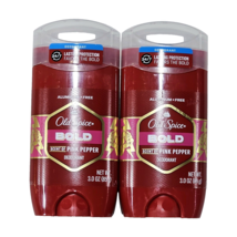 2 Pack Aluminum Free Old Spice Bold Scent Of Pink Pepper Deodorant 3oz - £23.94 GBP