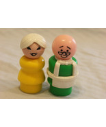 Vtg Fisher Price Little Ppl Mr. Hooper + Mrs. Hooper (Grandma) 4 Sesame ... - $24.67 CAD