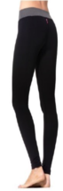 Hard Tail heather Flat Waist Legging in Black supplex xs small - £54.91 GBP